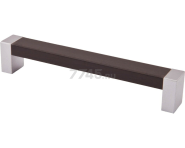 Ручка мебельная скоба AKS PS18/C18-320 металлик, венге (52919)