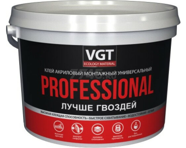 Клей монтажный VGT PROFESSIONAL универсальный 0,8 кг