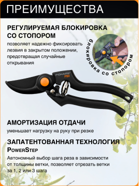 Секатор плоскостной FISKARS (111960)