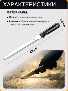 Нож строительный для теплоизоляционных материалов FISKARS K20 125870 