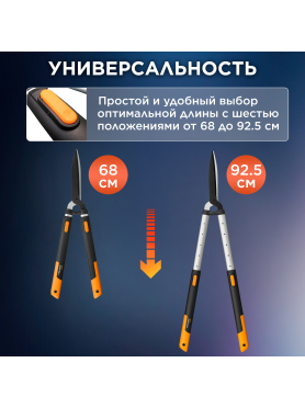 Ножницы для кустов FISKARS SmartFit (114800)