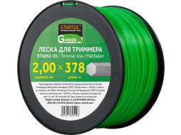 Леска для триммера d 2 мм x 378 м сечение шестигранное STARTUL GARDEN 