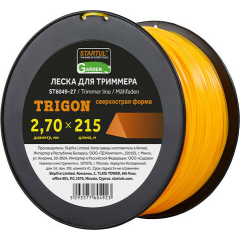 Леска для триммера d 2,7 мм x 215 м сечение треугольное STARTUL GARDEN 