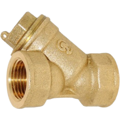 Фильтр косой латунный 1/2" газовый ЦВЕТЛИТ (ЦРБ0113)