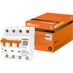 Дифавтомат TDM АВДТ 63 4P