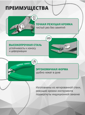 Бокорезы 115 мм TOPTUL 