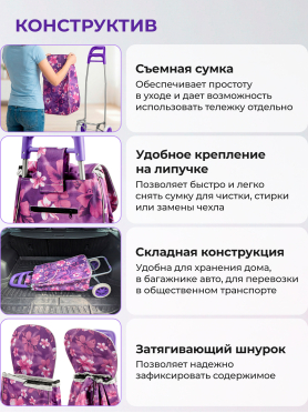 Сумка-тележка хозяйственная PERFECTO LINEA 30 кг