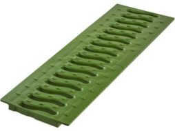Решетка 100 пластиковая ECOTECK Волна зеленый папоротник 