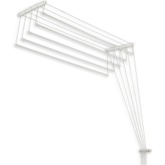 Сушилка для белья потолочная PERFECTO LINEA 1,4 м белая 