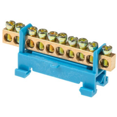 Шина N нулевая c изолятором на DIN-рейку ЮПИТЕР