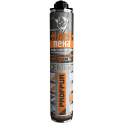 Клей-пена монтажная PROFPUR Cement 850 мл 
