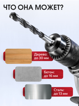 Дрель ударная WORTEX DS 1609-1