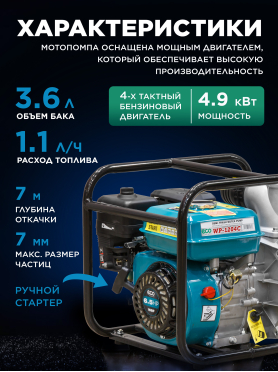 Мотопомпа ECO WP-1204C