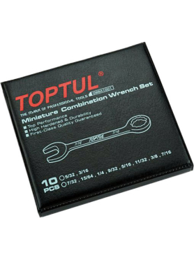 Набор ключей комбинированных дюймовые 5/32"-7/16" 10 предметов TOPTUL 