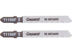 Пилка для электролобзика GEPARD по металлу T118AF 2 штуки 