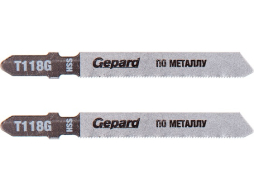 Пилка для электролобзика GEPARD по металлу T118G 2 штуки 