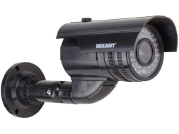 Муляж камеры видеонаблюдения REXANT черный 