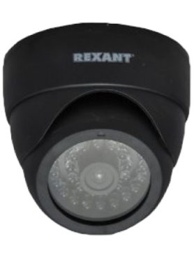 Муляж камеры видеонаблюдения REXANT черный 