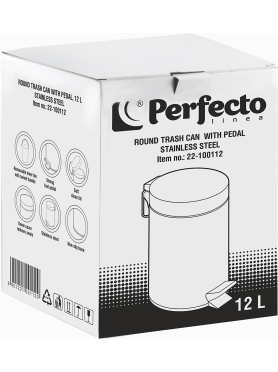 Ведро мусорное с педалью PERFECTO LINEA 22-1001