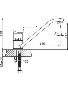 Смеситель для кухни AV ENGINEERING AVLOR4-C359 