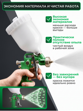 Краскопульт пневматический ECO SG-1000