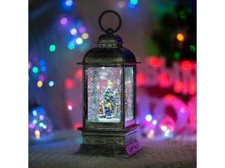 Ночник декоративный светодиодный NEON-NIGHT Рождество с эффектом снегопада 