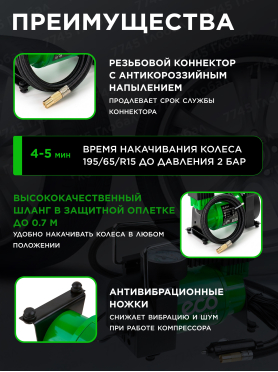 Компрессор автомобильный ECO AE-013-4