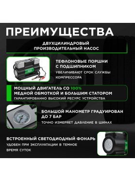 Компрессор автомобильный ECO AE-028-2