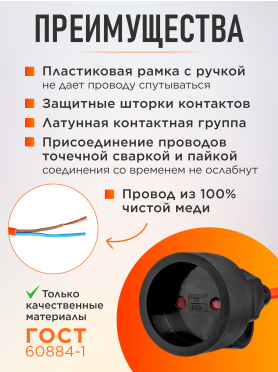 Удлинитель на рамке ЮПИТЕР