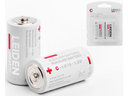 Батарейка C LEIDEN ELECTRIC 1,5 V алкалиновая 2 штуки 