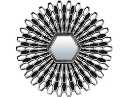 Зеркало интерьерное QWERTY Лимож серебро 