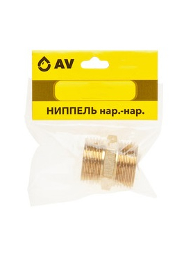 Ниппель латунный AV ENGINEERING