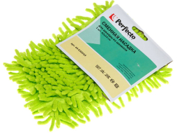 Сменная насадка для швабры PERFECTO LINEA Solid из шенилла зеленая (6951445320335)