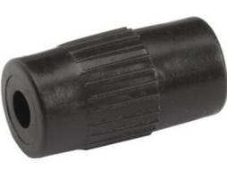 Соединитель для рейлинга AKS пластиковый d16 мм черный 