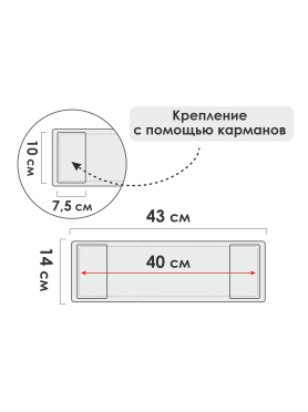 Сменная насадка для швабры PERFECTO LINEA из микрофибры