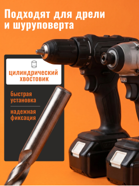 Набор сверл по металлу 1-10 мм 19 штук GEPARD 