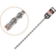 Бур (сверло) SDS-plus GEPARD Quadro-x