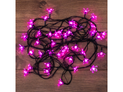 Гирлянда новогодняя светодиодная NEON-NIGHT Цветы Сакуры 7 м 50 диодов розовый 