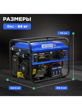 Генератор бензиновый ECO PE-9001ES