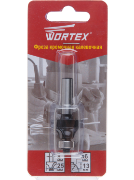 Фреза по дереву кромочная калевочная 25х13,2х53 мм WORTEX 