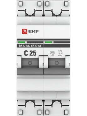 Автоматический выключатель EKF PROxima ВА 47-63 2P