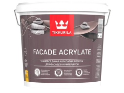Краска акрилатная TIKKURILA Facade Acrylate универсальная для фасадов и интерьеров