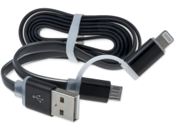 Кабель ARNEZI USB microUSB/Lightning черный 