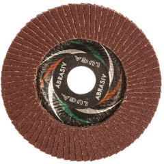 Круг лепестковый 125х22,2 мм P80 плоский LUGAABRASIV КЛТ1 