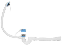 Сифон для ванны выпуск D70 перелив гибкая труба 40х40/50  AV ENGINEERING 
