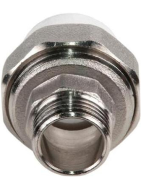 Американка ПП 32х3/4" с наружной резьбой белая РосТурПласт 