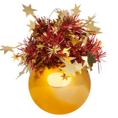 Игрушка елочная МОРОЗКО Шар Сюрприз 7,5 см золотой глянцевый 