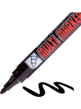 Маркер перманентный фетровый CROWN Multi Marker черный 