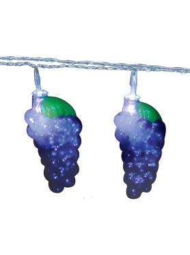 Гирлянда новогодняя светодиодная UNIEL ULD-S0400-010/STB/2AA WHITE IP20 GRAPES Виноград 4 м 10 диодов белый 
