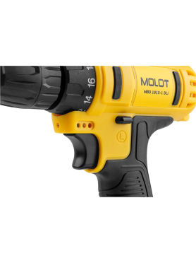 Дрель-шуруповерт аккумуляторная MOLOT MBD 1815-1 DLi 